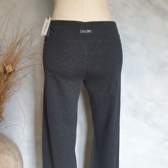 CK Performance Dark Grey Quick Dry Active Straight Wide Leg Yoga Pant Boot Cut M - Picture 6 of 16